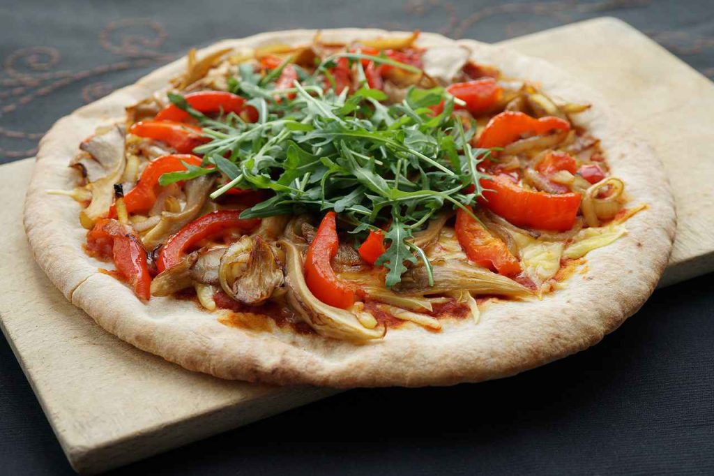 Portobello Mushroom Cap Pizzas