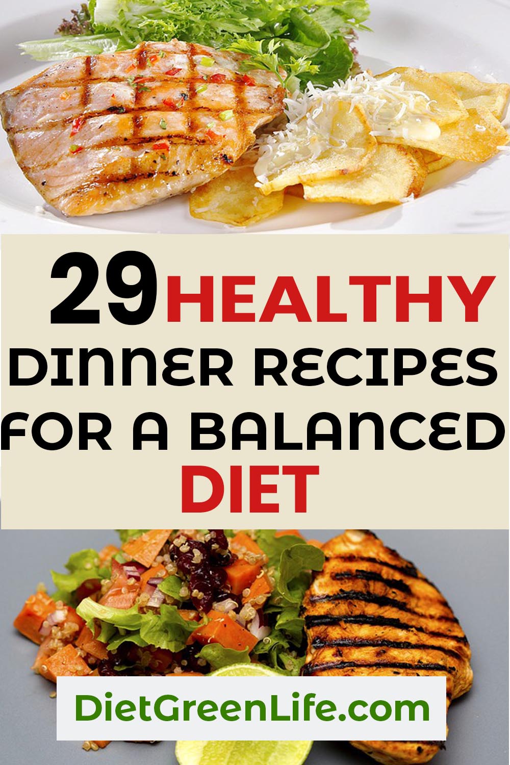 TOP 29 HEALTHY DINNER RECIPES FOR A BALANCED DIET