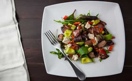 Keto Sausage and Avocado Salad