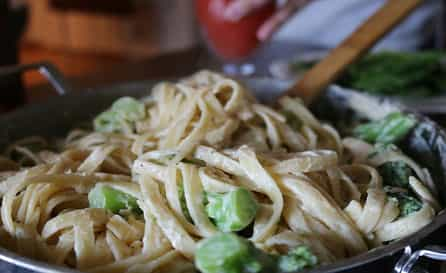 Keto Sausage and Broccoli Alfredo